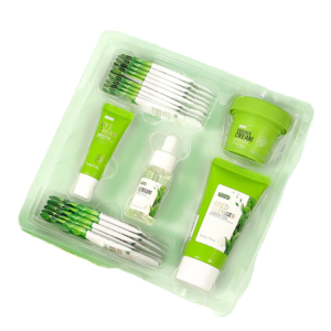 new cosmetics skin care kit products anti aging brightening green tea collagen face serum facial essence cream skincare set