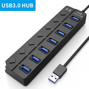 Home high quality 7 in 1usb c hub type c card readers usb a to usb 3.0 docking station with power charging 5gbps data transfer for pc